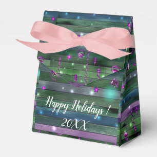 Moderne Elegante frohe Weihnachtsfeiertage Geschenkschachtel