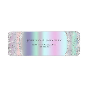 Moderne Elegante Funkelnd Diamond Chic Holografie