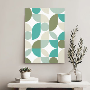 Moderne Elegante Geometrische Abstrakte Minimalist Leinwanddruck