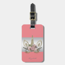 Moderne Elegante Girly, Unicorn, Blumenkronen