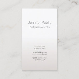 Moderne Elegante Glamour Imitate Silver Trendy Lux Visitenkarte