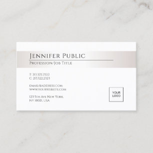 Moderne elegante, glamouröse Silver Look Template Visitenkarte