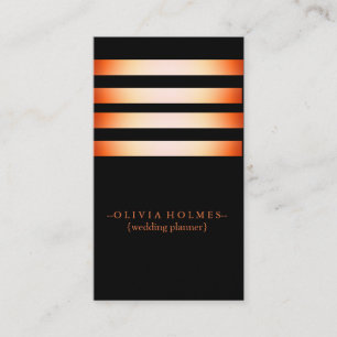 Moderne Elegante Gold Foil Metal Beruflich Visitenkarte