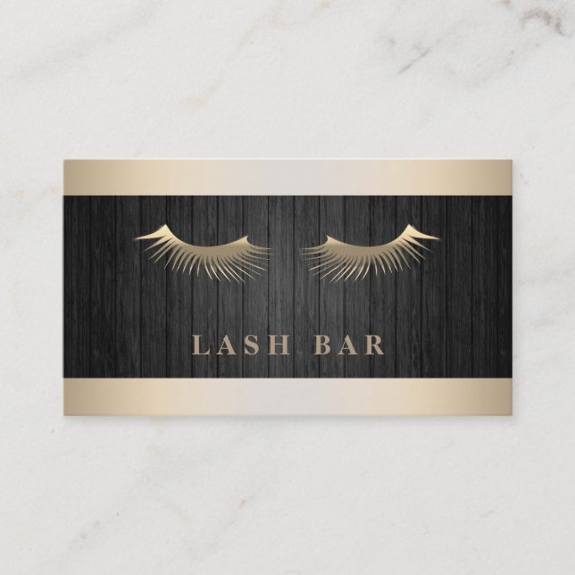 Moderne Elegante Gold Foil Metal Beruflich Visitenkarte (Vorderseite)