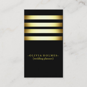 Moderne Elegante Gold Foil Metal Beruflich Visitenkarte