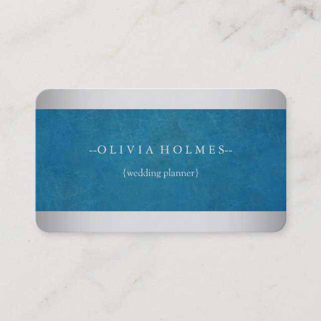 Moderne Elegante Gold Foil Metal Beruflich Visitenkarte (Vorderseite)