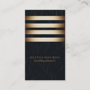 Moderne Elegante Gold Foil Metal Beruflich Visitenkarte