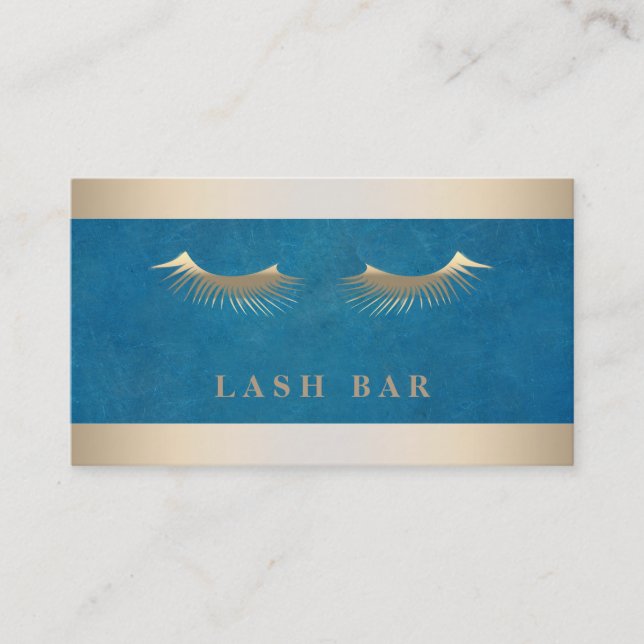 Moderne Elegante Gold Foil Metal Beruflich Visitenkarte (Vorderseite)