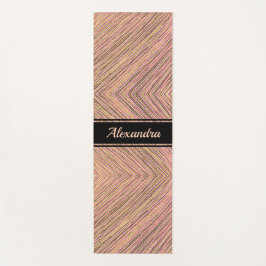 Moderne Elegante Gold Glitzer Personalisierte Stre Yogamatte