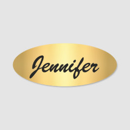 Moderne, elegante Gold-Metallic-Schrift Namensschild