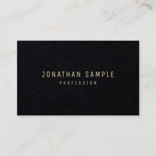 Moderne elegante Gold Text Einfache Vorlage Luxus Visitenkarte