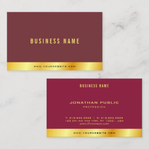Moderne elegante goldene Text professionelle Luxus Visitenkarte