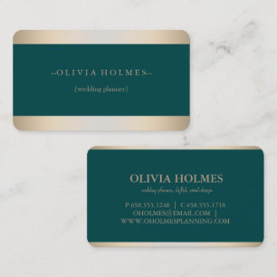 Moderne elegante Goldfolie Metall professionell Visitenkarte