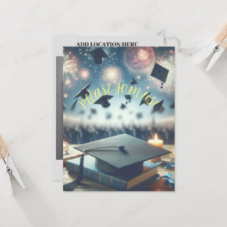 Moderne Elegante Graduierungspartei Einladung