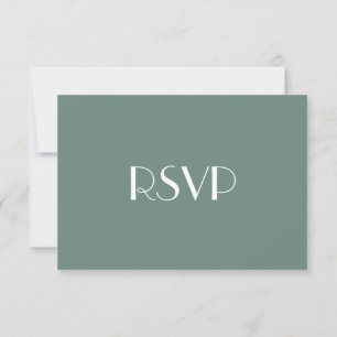 Moderne elegante Green Party UAWG Invitation Card RSVP Karte