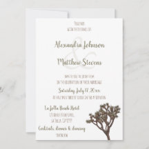 Moderne elegante grünbraune Joshua Tree Wedding