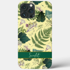 Moderne, elegante grüne Frühlingsstifte und Blätte Case-Mate iPhone Hülle