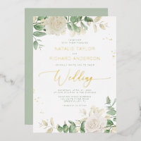 Moderne Elegante Grüne Hochzeit