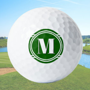 Moderne elegante grüne und weiße benutzerdefiniert golfball