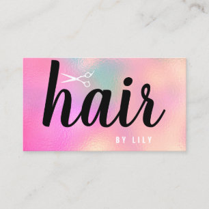 Moderne, elegante Hairstyllistische Schere Visitenkarte