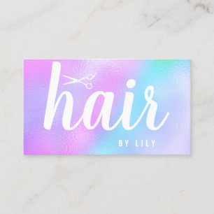 Moderne, elegante Hairstyllistische Schere Visitenkarte