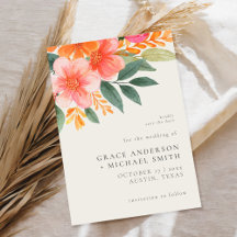 Moderne elegante, helle Blumenhochzeit