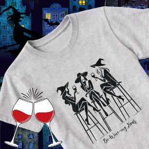 Moderne, elegante Hexen Weinnacht, Halloween T-Shirt