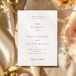 Moderne, elegante Hochzeit Einladung