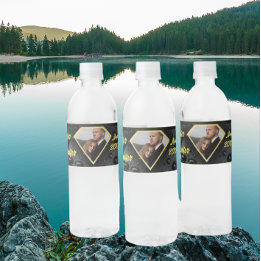 Moderne elegante Hochzeit Golden Diamant