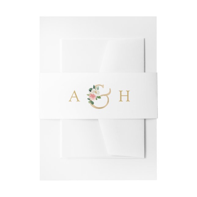 Moderne elegante Hochzeit in Rosa Rosa Einladungsbanderole (Vorderseite Beispiel)
