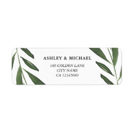 Moderne, elegante Hochzeit mit grünem Wasserfarben