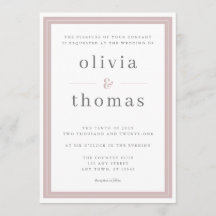 Moderne, elegante Hochzeit mit schlichtem Rosa