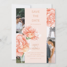Moderne, elegante Hochzeit Save The Date