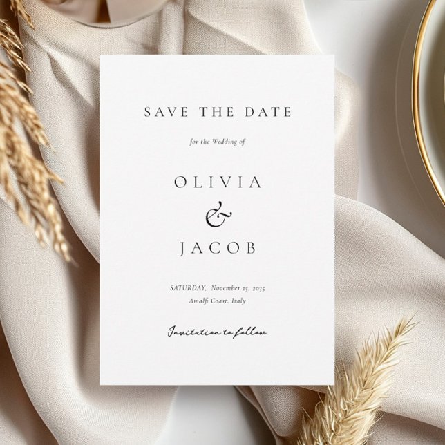 Moderne, elegante Hochzeit Save The Date (Von Creator hochgeladen)