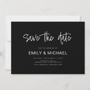 Moderne elegante Hochzeitsankündigung Save the Dat Date