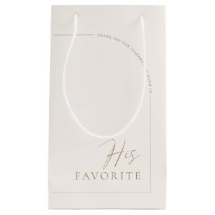 Moderne elegante Hochzeitsbogen Gast Ihr Favorit Kleine Geschenktüte