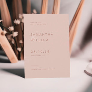 Moderne, elegante Hochzeitsfeier mit Mix & Match Save The Date
