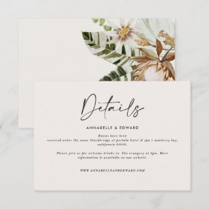 Moderne, elegante Hochzeitskarte RSVP Karte