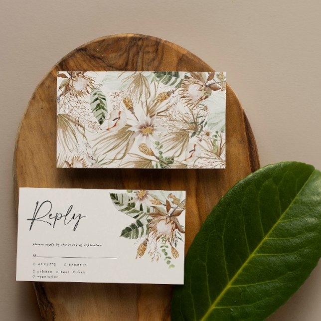 Moderne, elegante Hochzeitskarte RSVP Mitteilungskarte (Von Creator hochgeladen)