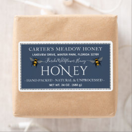 Moderne elegante Honey-Etiketten für den Versand