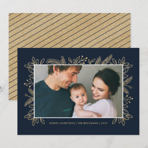 Moderne Elegante Imitate Gold Glitzer Weihnachten 