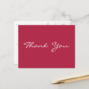 Moderne elegante Imitate Gold Script Magenta Viele Postkarte