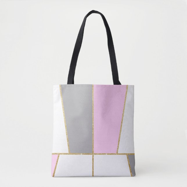 moderne, elegante Imitate mit goldenem Glitzer Tasche (Vorderseite)