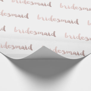 moderne elegante Imitate Rose Goldüberschrift Geschenkpapier