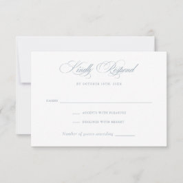 Moderne elegante Kalligrafie Script Wedding RSVP Einladung
