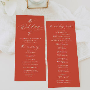 Moderne elegante Kalligrafie Verona Sonnenuntergan Programm