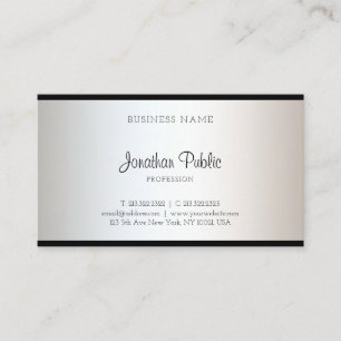 Moderne elegante kalligrafierte Schrift kreative E Visitenkarte