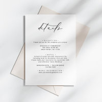 Moderne elegante kalligraphische Hochzeitdetails