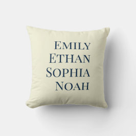 Moderne Elegante Kinder Namen Personalisierte Fami Kissen