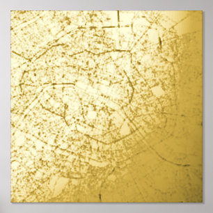 Moderne elegante, klassische Gift Map Paris, Frank Foliendrucke
